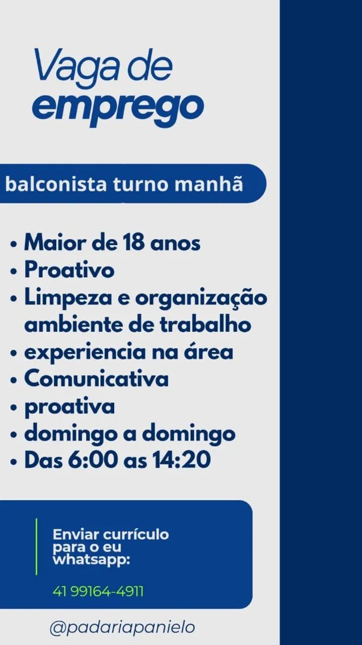 Panificadora contrata