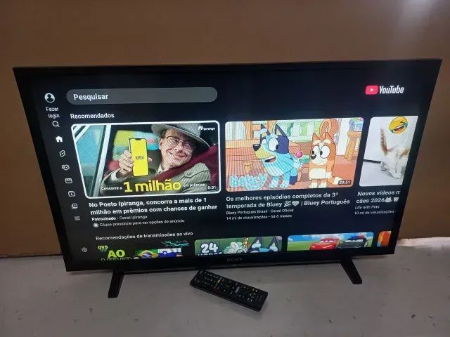 SMART TV SONY 32 POLEGADAS FULL HD SÓ 12X 76 ACEITO TROCA ENTREGO MUITO NOVA PERFEITA 