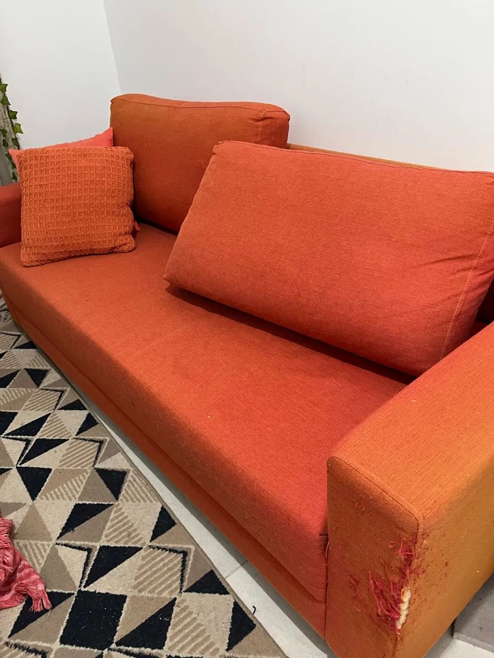 Sofá Tok&Stock na cor laranja 