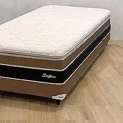 Cama Unibox SOLTEIRO Safira Espuma com PilowTop - Entrega Grátis Fortaleza - Foto 2