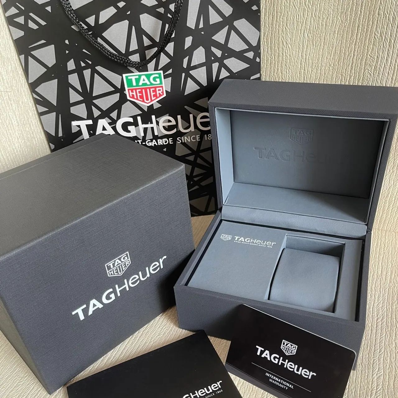 Caixa para relógio tag heuer completa 