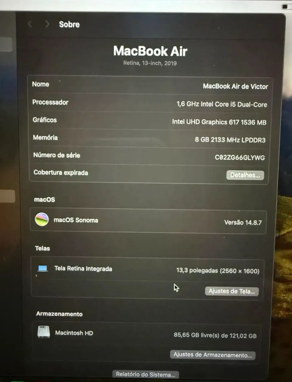 MacBook Air Retina, 13 polegadas, 2019 - Foto 2