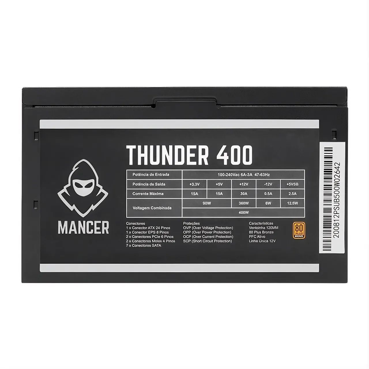Fonte MANCER THUNDER 400W - Foto 2