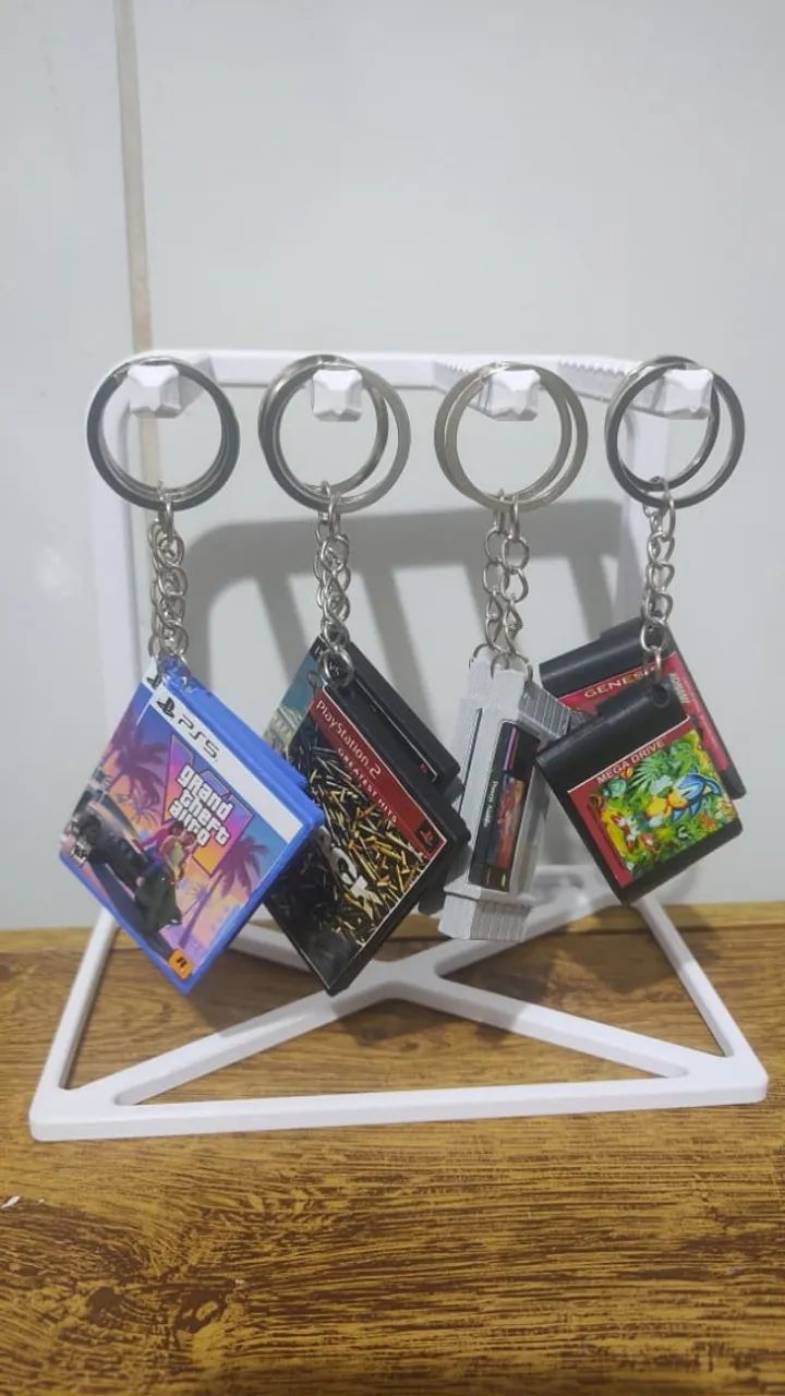 Chaveiros - retrogame - ps2 - snes - mega drive