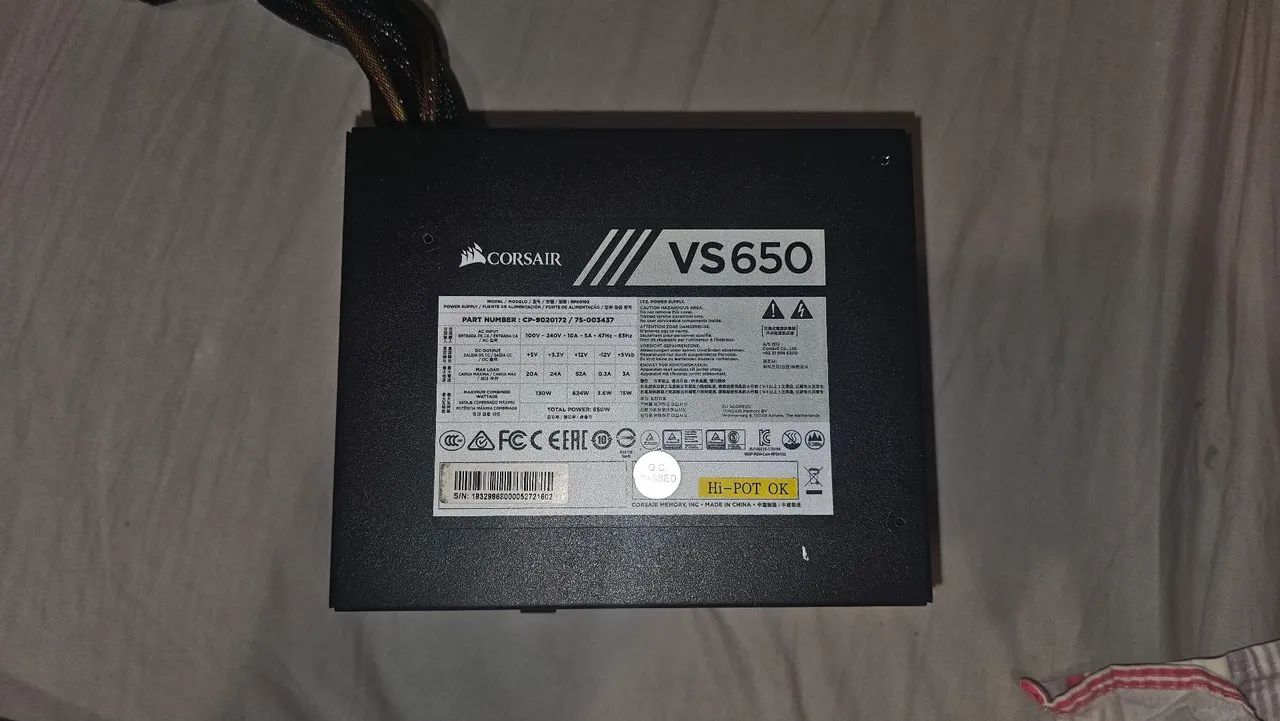 FONTE CORSAIR 650W