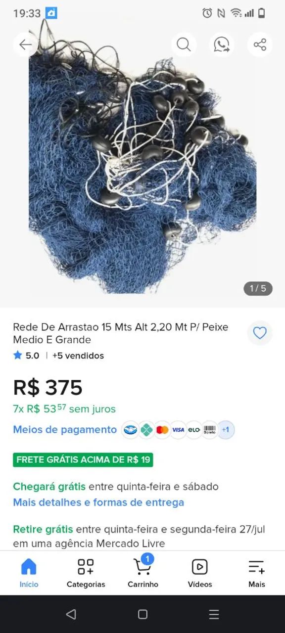 Tarrafa de pesca - Foto 2