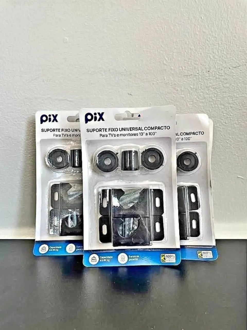 Suporte Universal para TV de 10 a 100 Polegadas com Buchas e Parafusos a Pronta Entrega