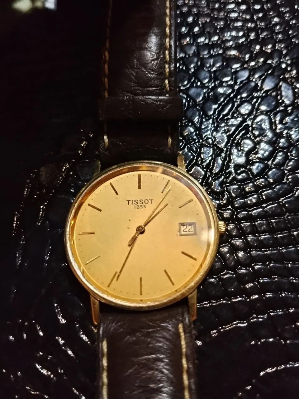 Relógio tissot goldrun ouro 18k - Foto 5