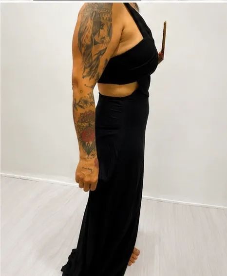 Vestido longo preto - Foto 5