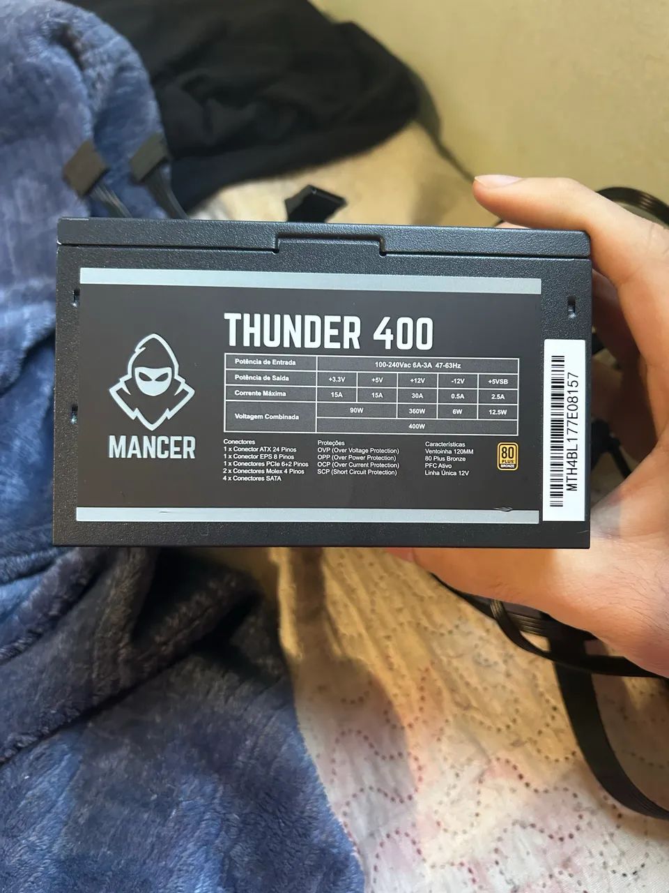 Fonte Mancer Thunder 400W bronze 80 plus