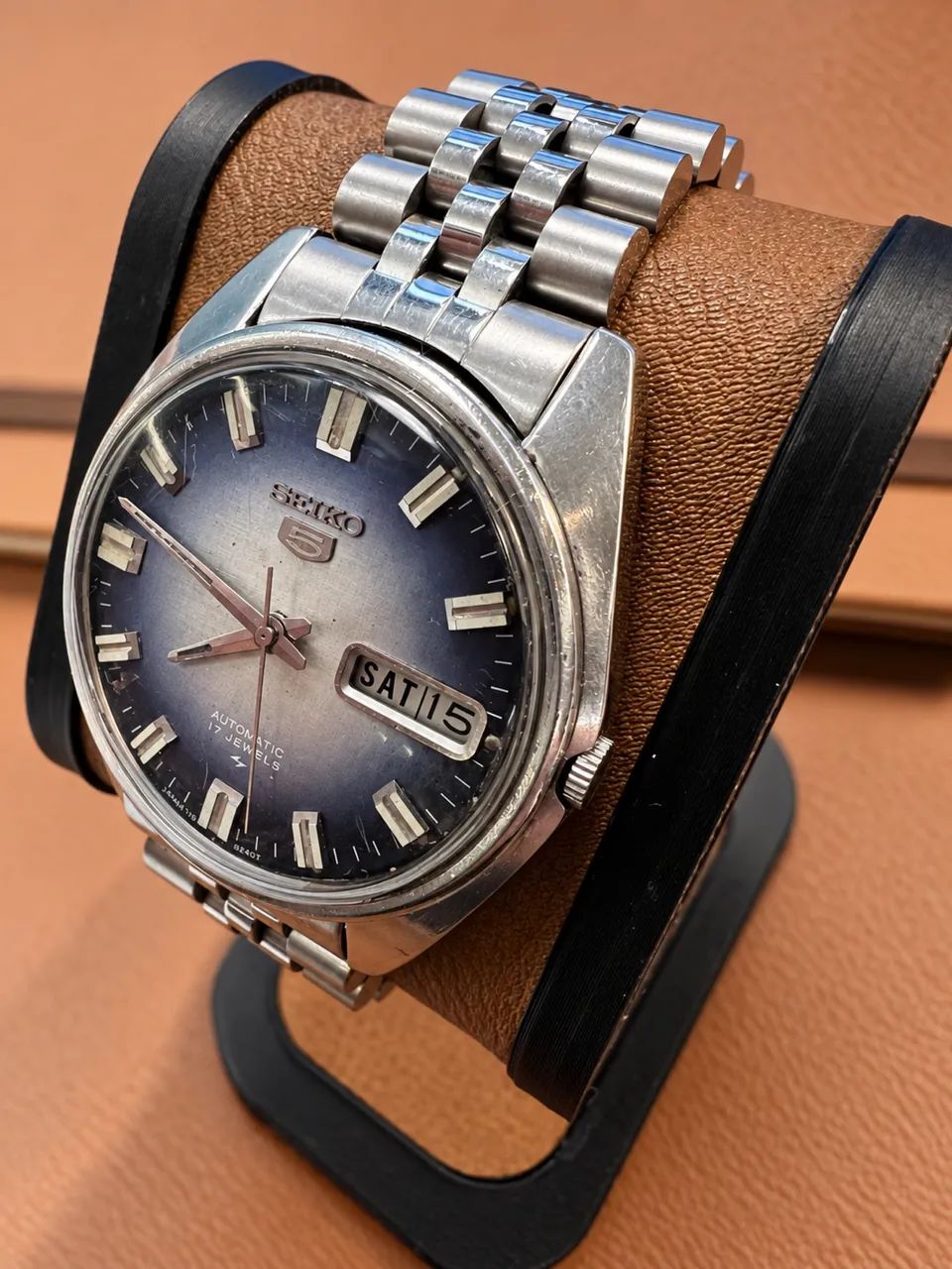 RELÓGIO SEIKO 5 - MOSTRADOR AZUL - Foto 4