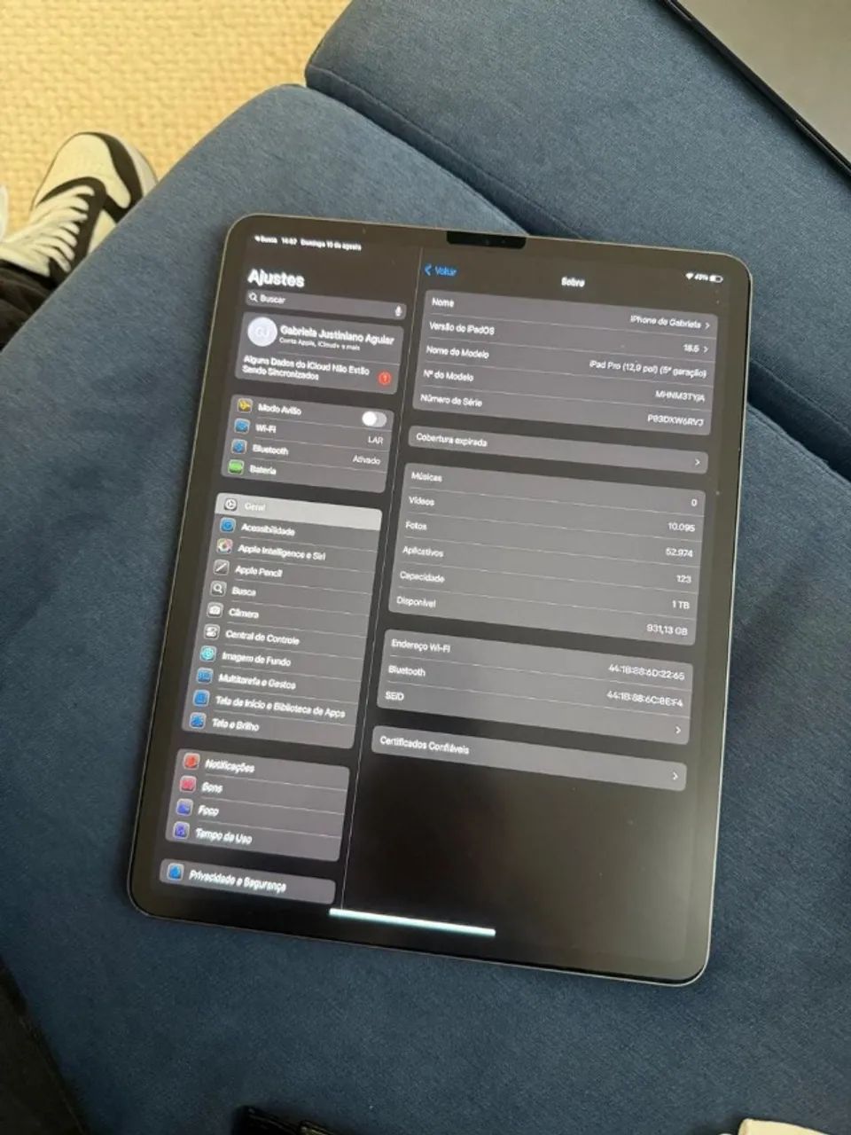 IPAD PRO 12.9 POL. 5 GERAÇÃO 1Tb. - Foto 3