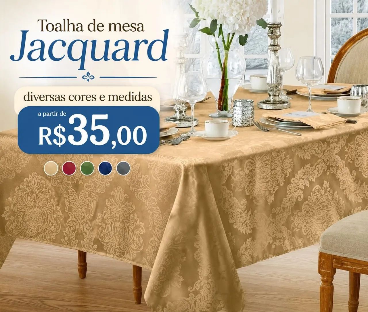 Toalha de mesa Jacquard