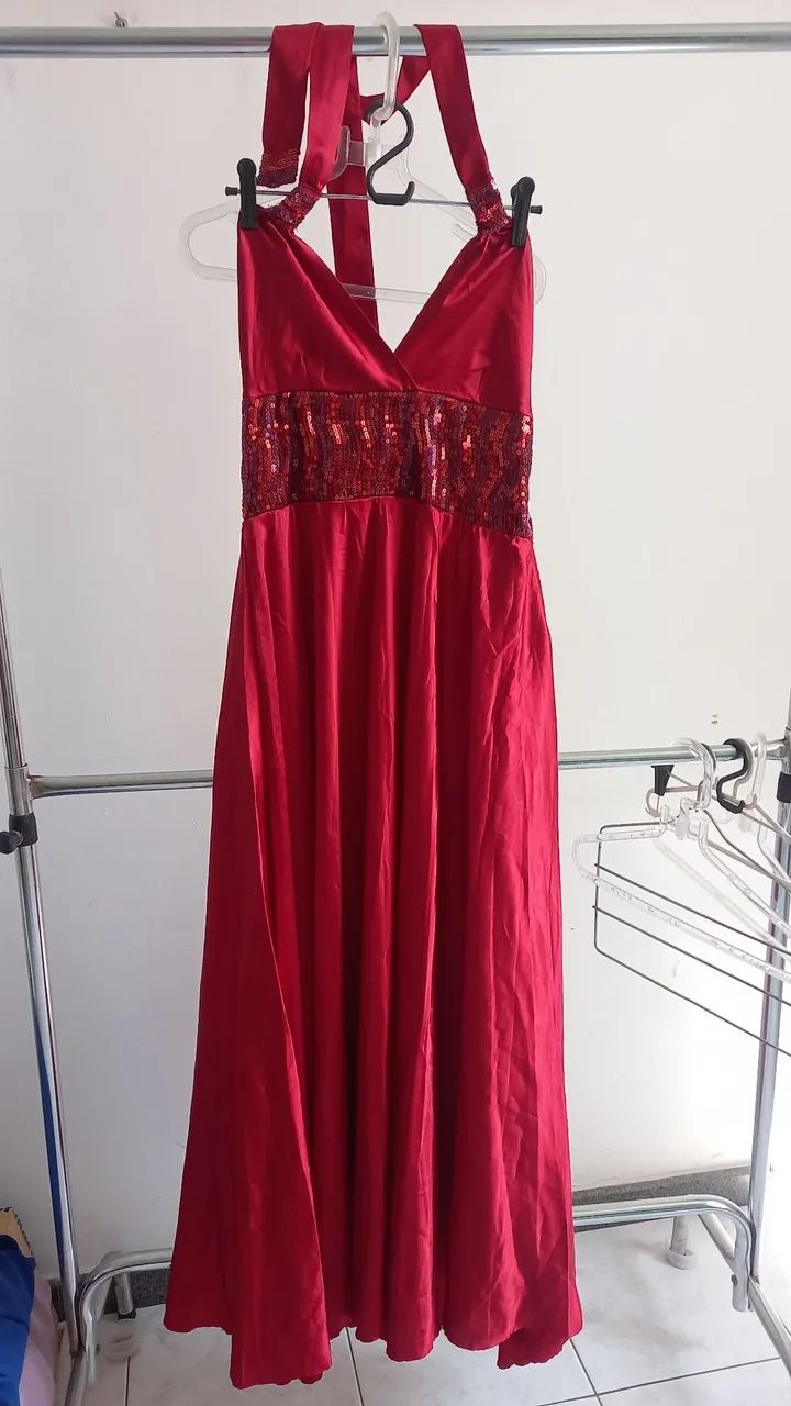 Vestido Vermelho de Renda - Foto 5