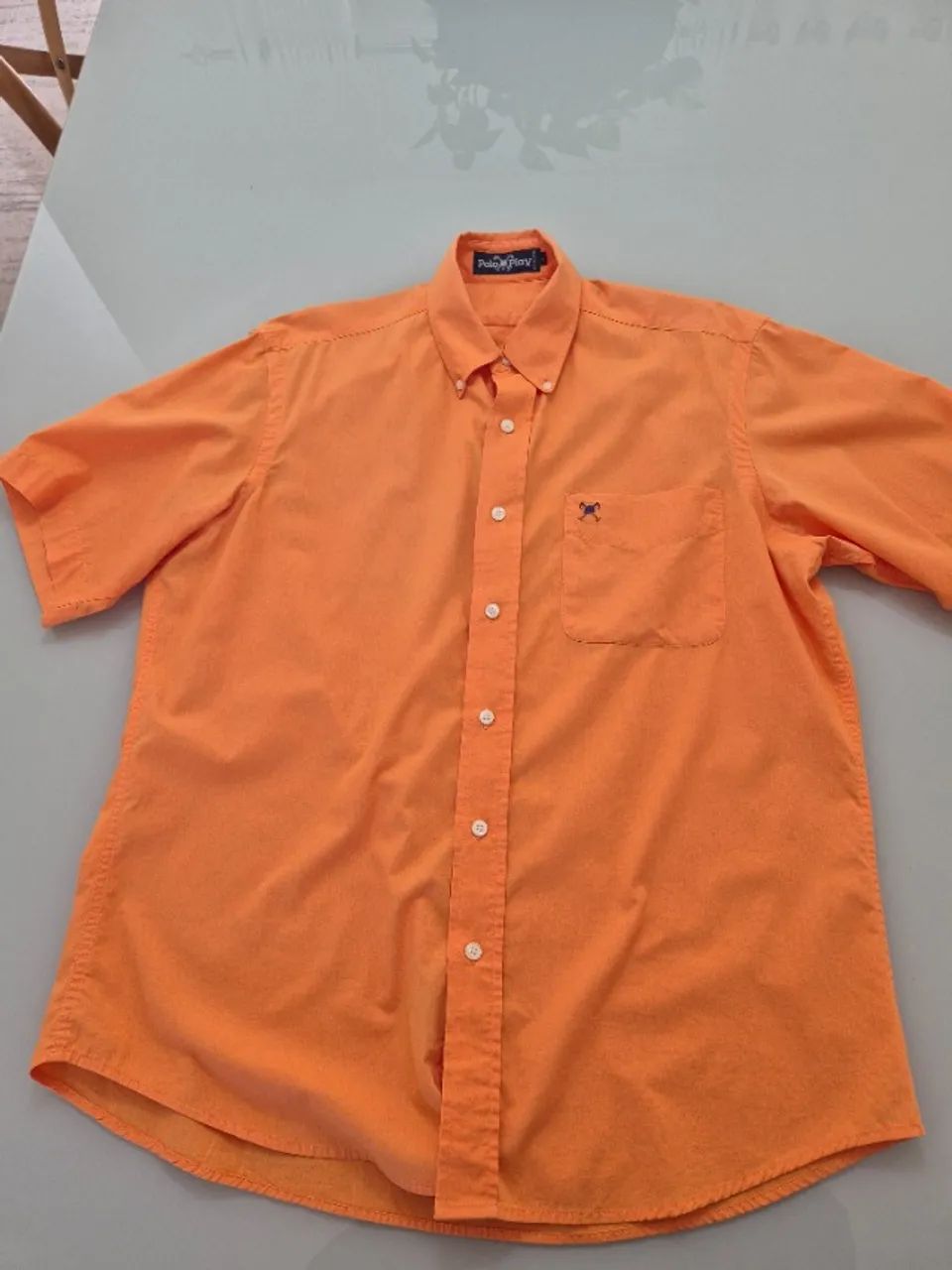 Camisa social manga curta