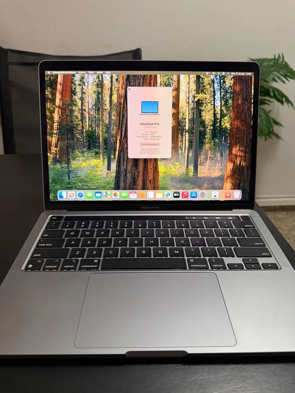 MacBook Pro 2020 M1 16GB RAM + 256GB SSD / Bateria 100