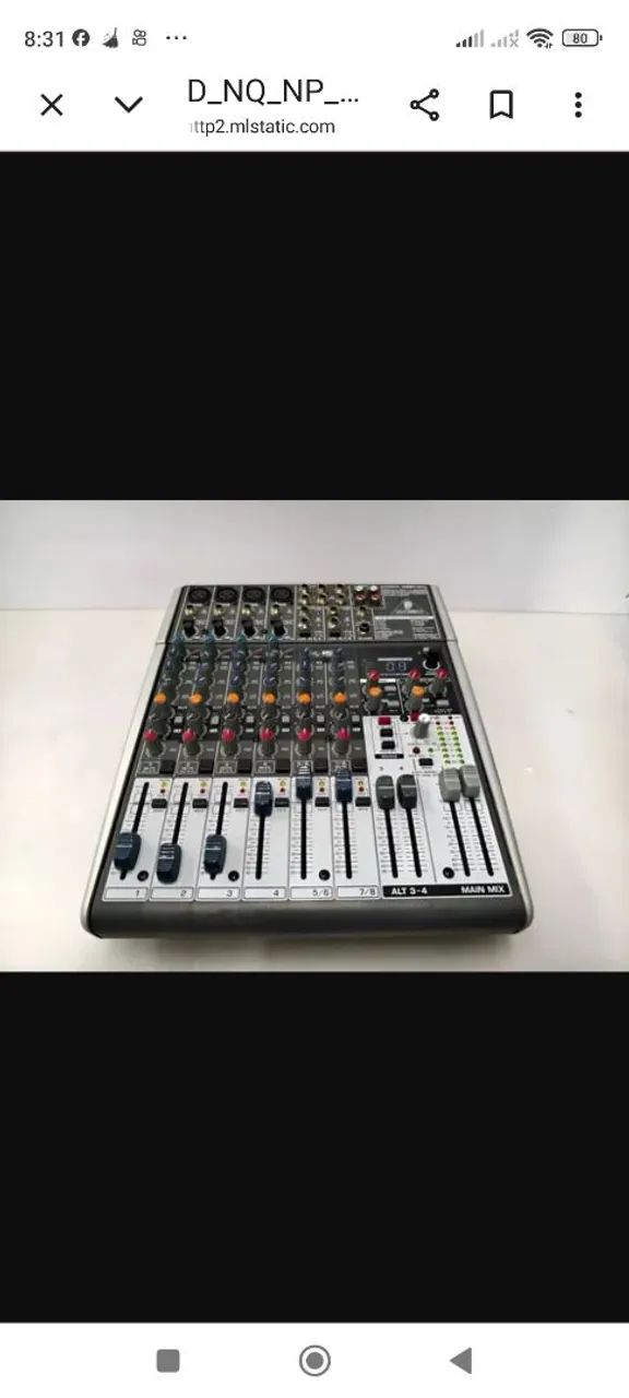Mesa de som Behringer xenyx 1204