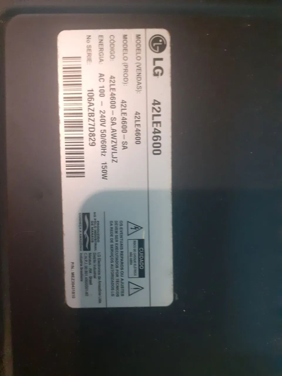 Duas telas Lg 42" fullHd 120hz - Foto 3