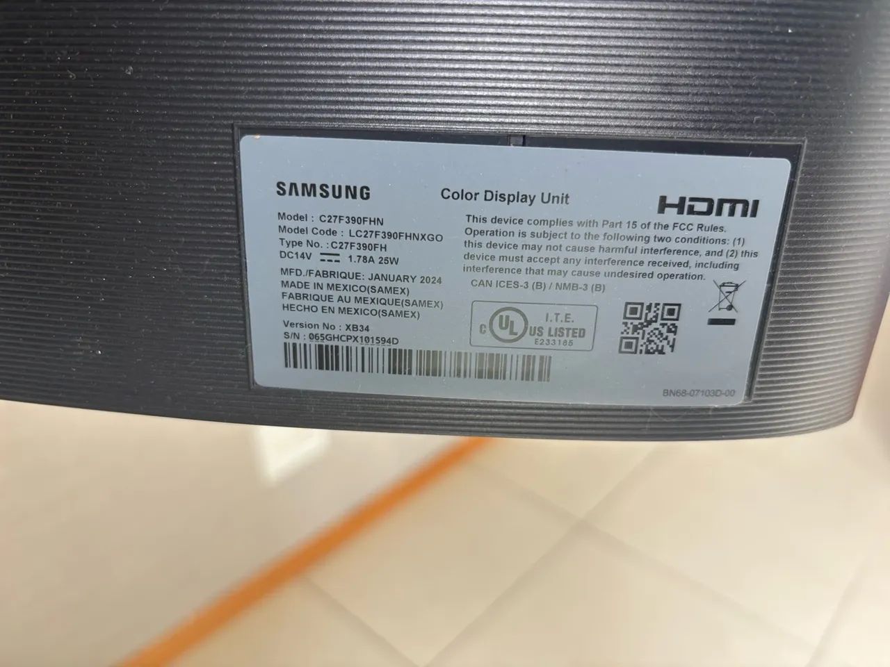 Monitor Curvo Samsung 32 Polegadas - Foto 3