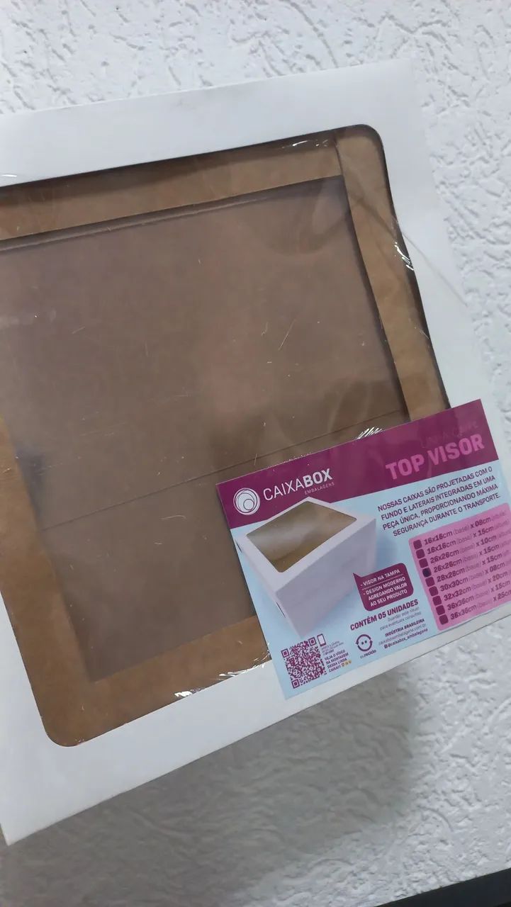 Caixa para bolo - tampa com visor - Foto 2