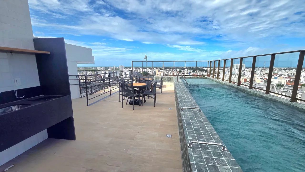  10°andar, vista mar e lazer na cobertura 