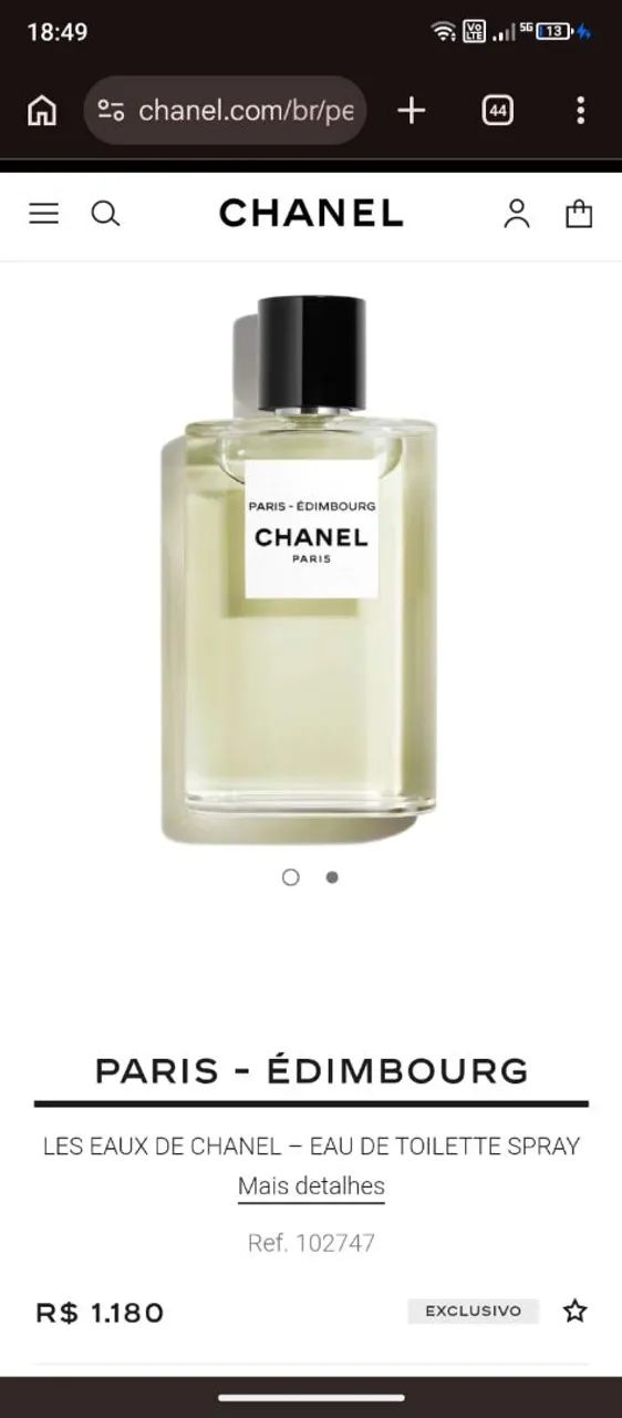 Perfume CHANEL ÉDIMBOURG 125ml - Beleza e Cuidados Pessoais - Vila