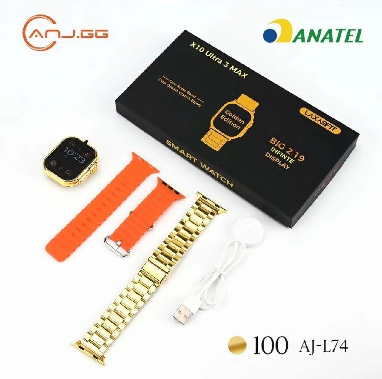Relógio Smartwatch X10 Ultra 3 Max Ios E Android Ouro 2025 - Foto 4