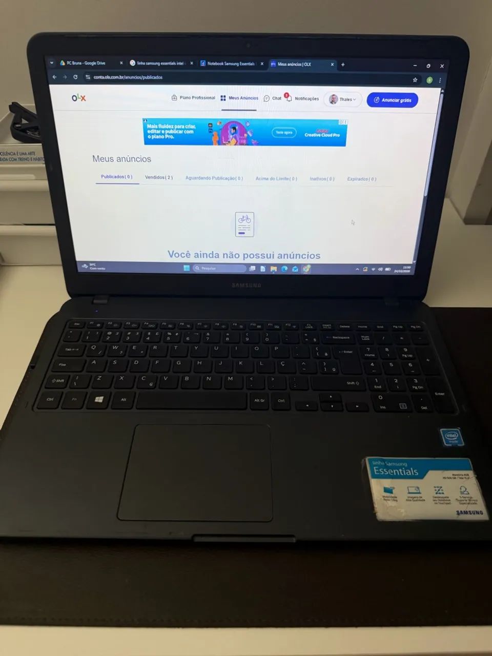 Notebook Samsung Essentials Usado