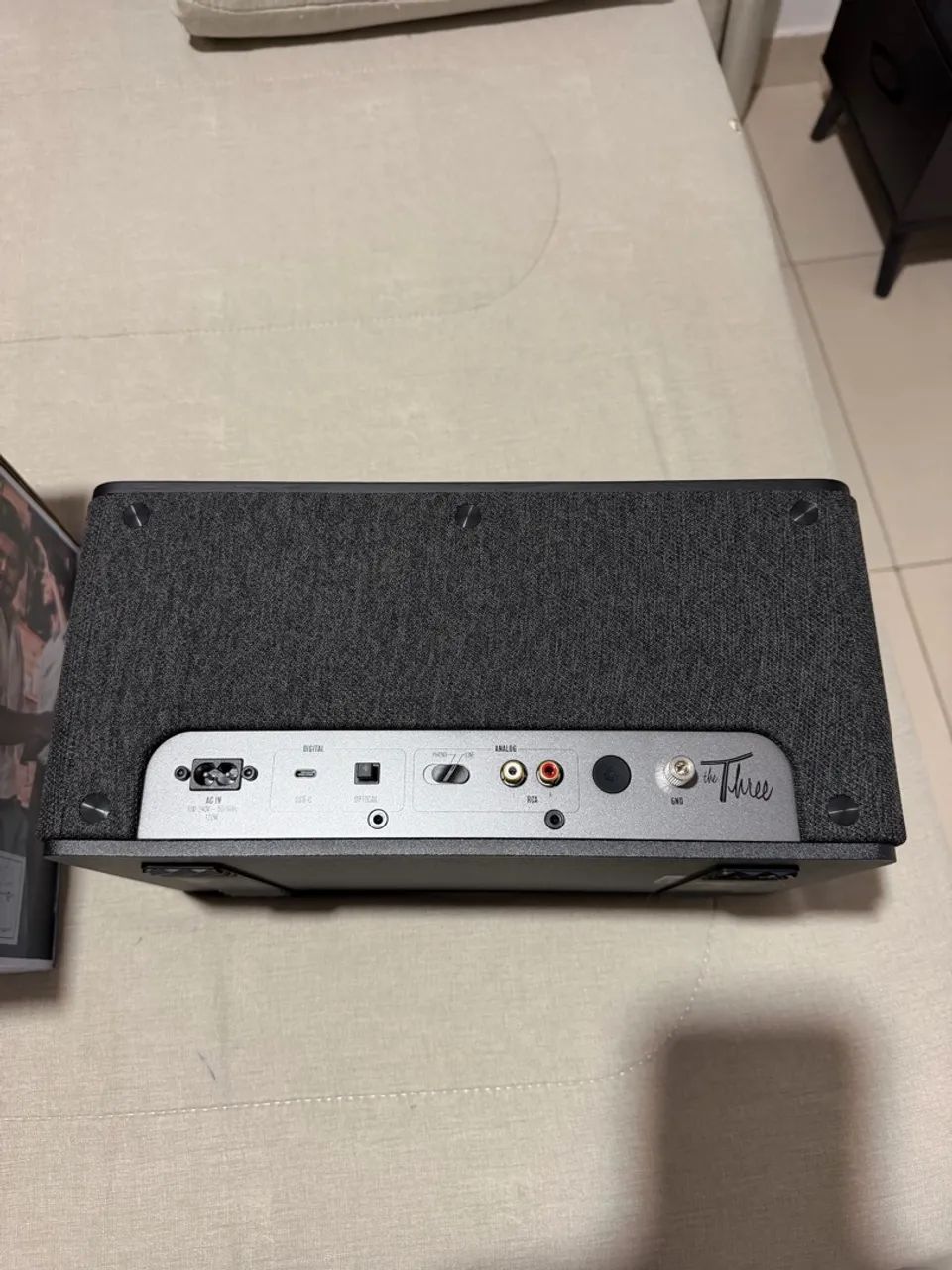 Caixa Bluetooth Klipsch The Three Plus 120W Auxiliar Preto