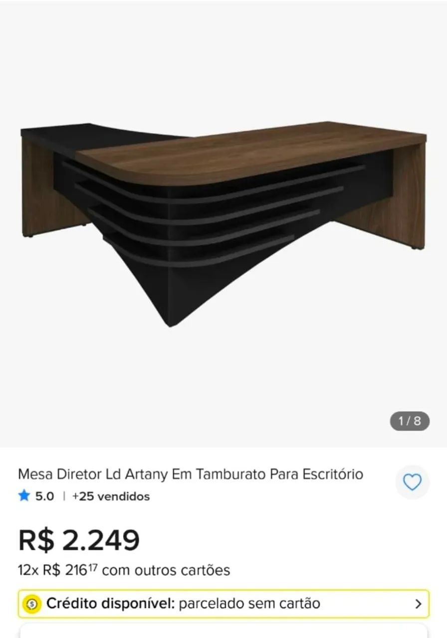 Mesa Escritório Presidente  - Foto 5