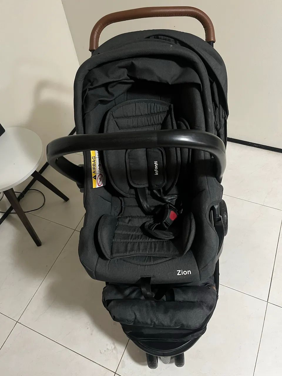 Carrinho e bebê conforto acoplado  - Foto 4