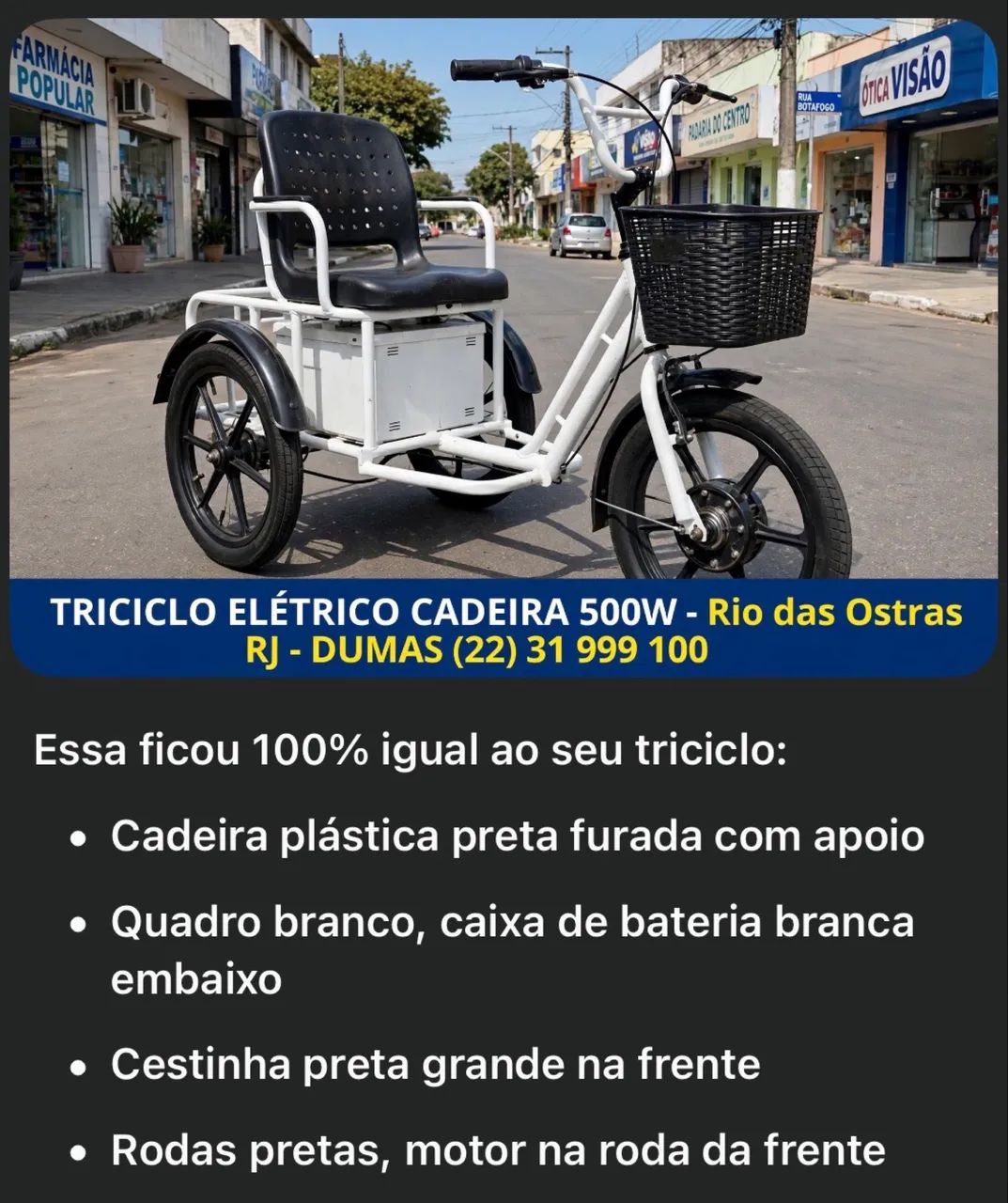TRICICULO ELÉTRICO 