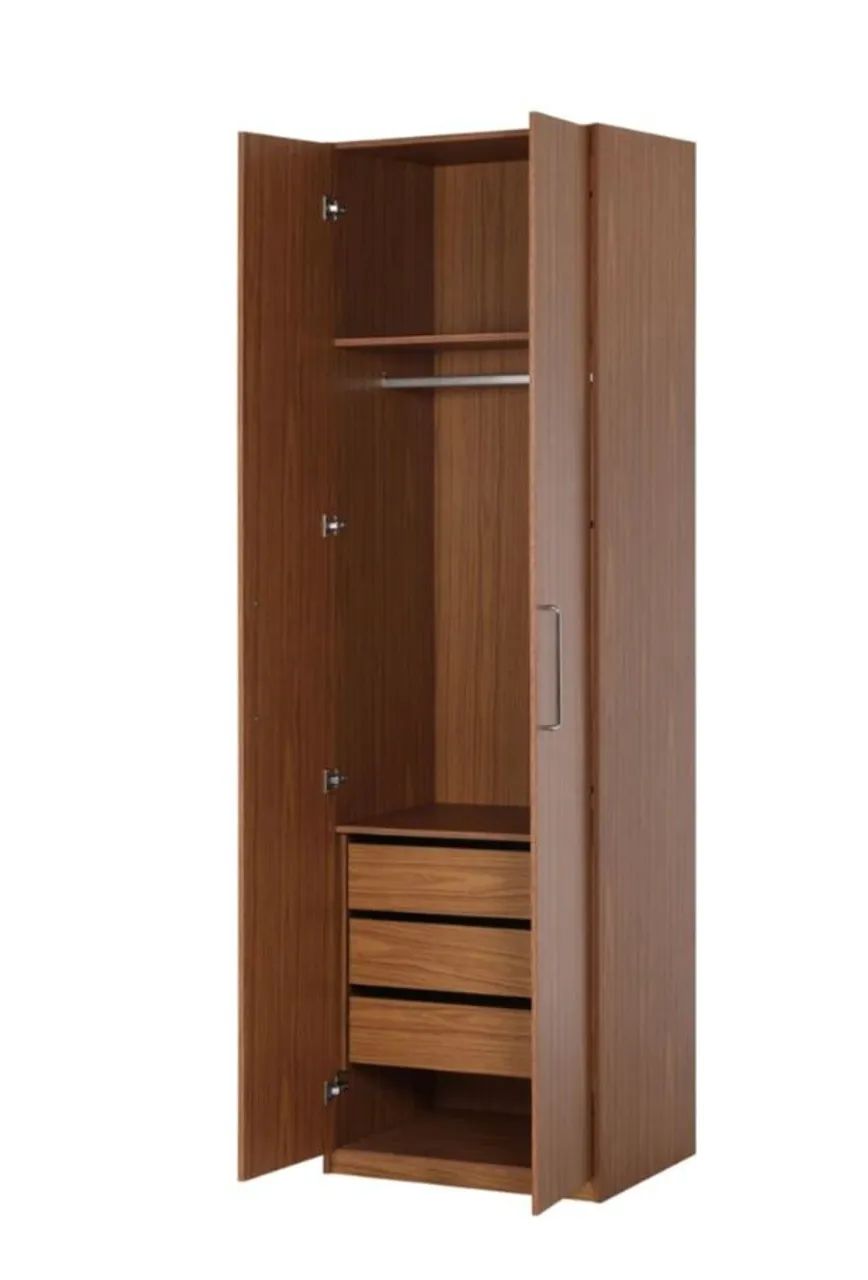 Guarda Roupa 2 portas 3 gavetas Maximus - Foto 3