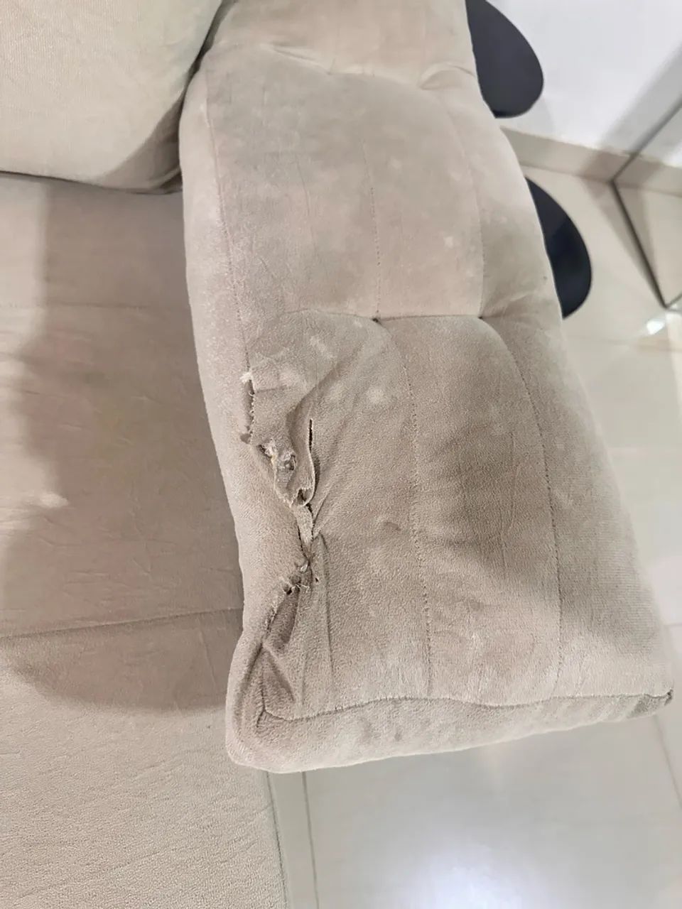 Vende-se sofá usado retrátil e reclinável 3,30 m. - Foto 4