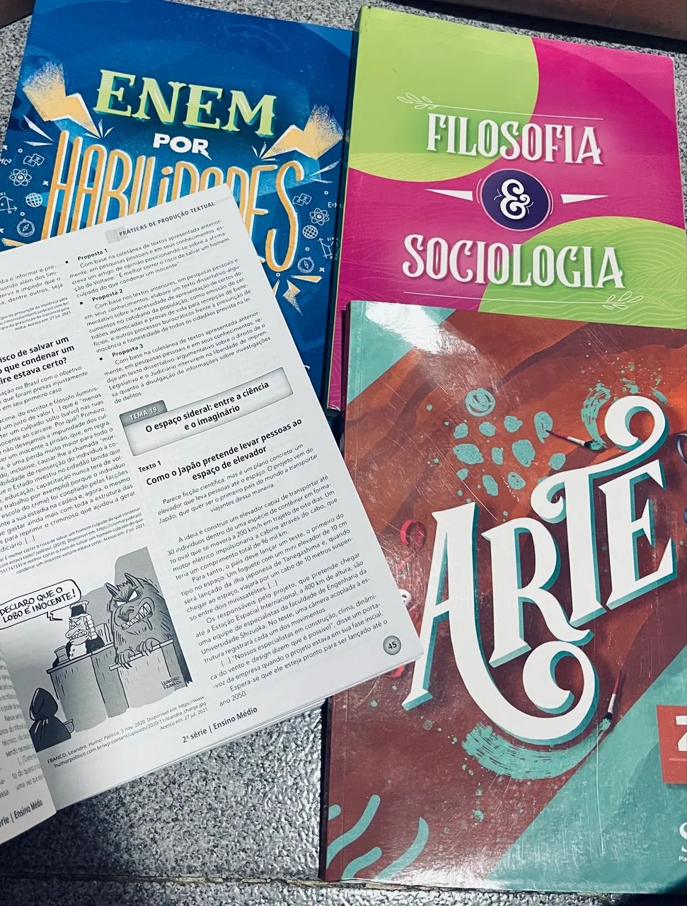Livro do 2 ano (2024) SAS COMPLETO+Artes+Filos./Sociol+Enem Habilidades+Produção Textual - Foto 4