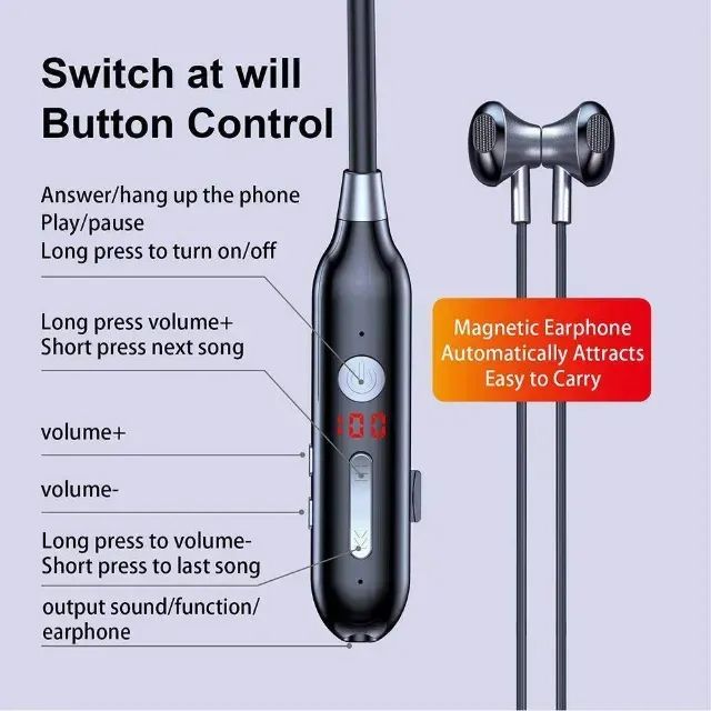 Fones De Ouvido Bluetooth Sem Fio Listaen + microsd 8gb - Foto 4