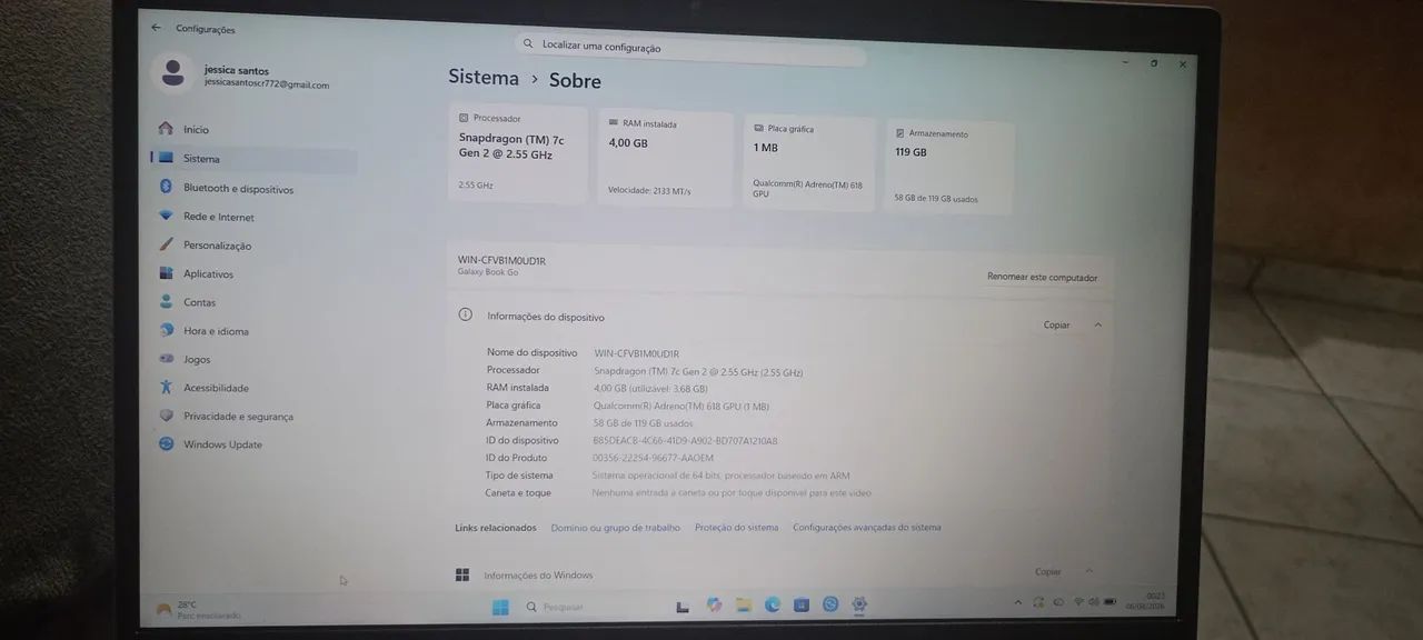 Notebook Samsung  - Foto 2