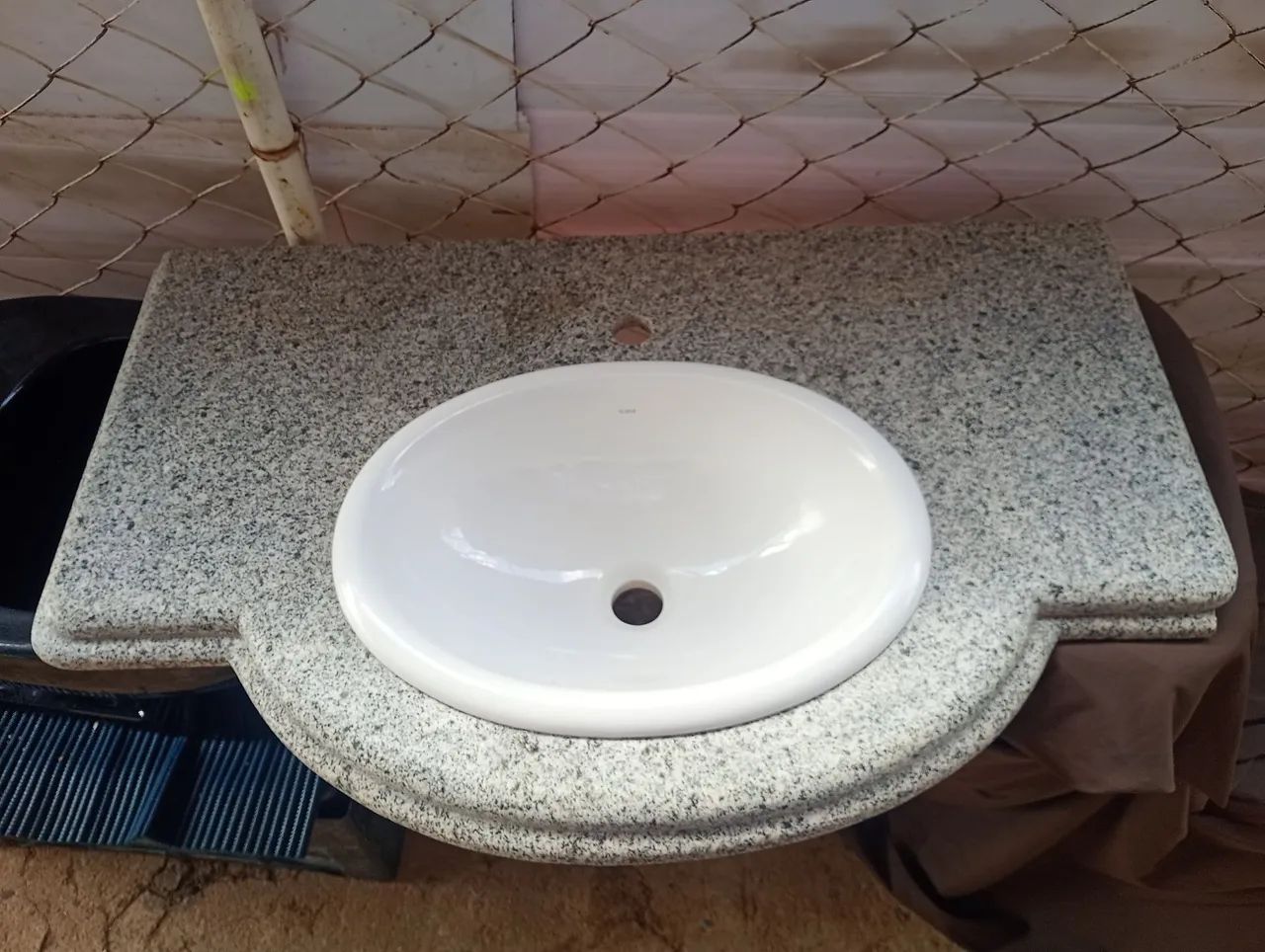 Pedra de granito com Cuba de sobre pó Banheiro 