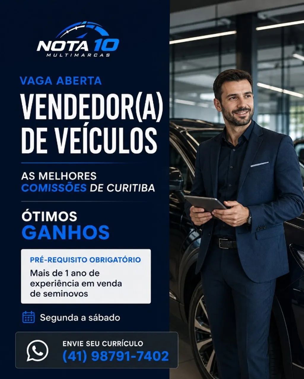 VAGA DE VENDEDOR