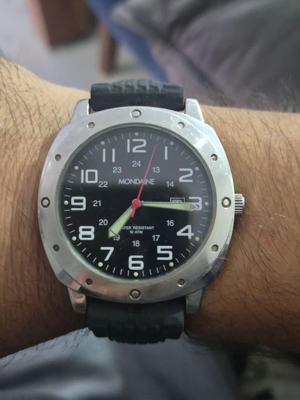 Relógio MONDAINE SPORT À QUARTZ   -   ÓTIMO ESTADO - Foto 2