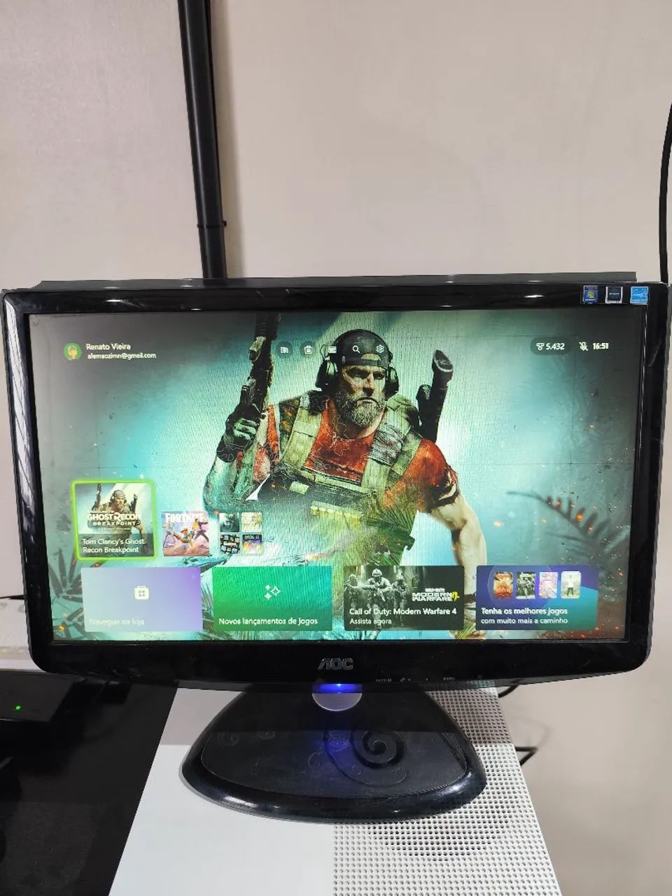 Monitor AOC 21,5 60hz.