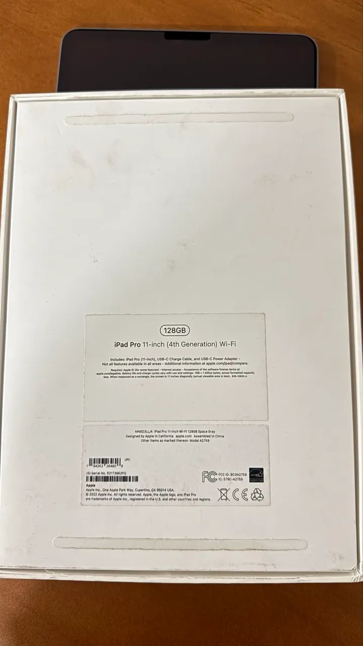 Apple iPad Pro 4a geração A2759 11 polegadas 128gb cinza E Apple Pencil - Foto 5