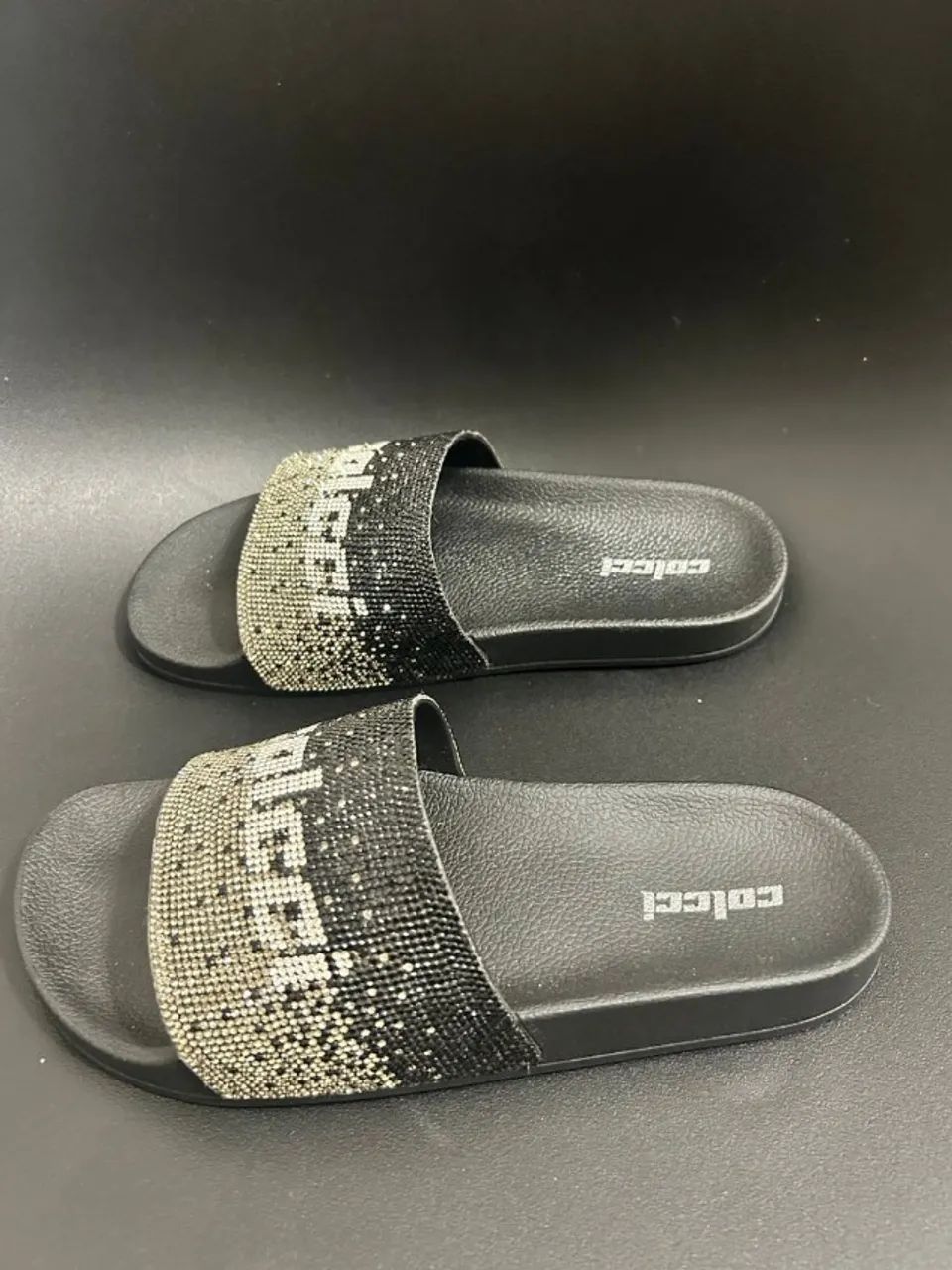 chinelo colcci preto 37/38 - Foto 2