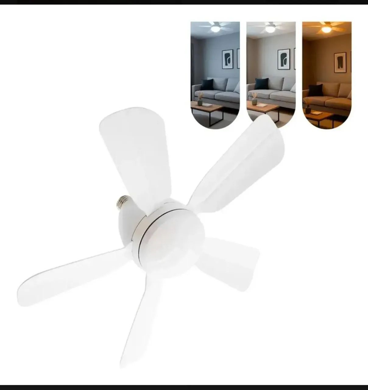 Ventilador de teto com lâmpada  - Foto 2