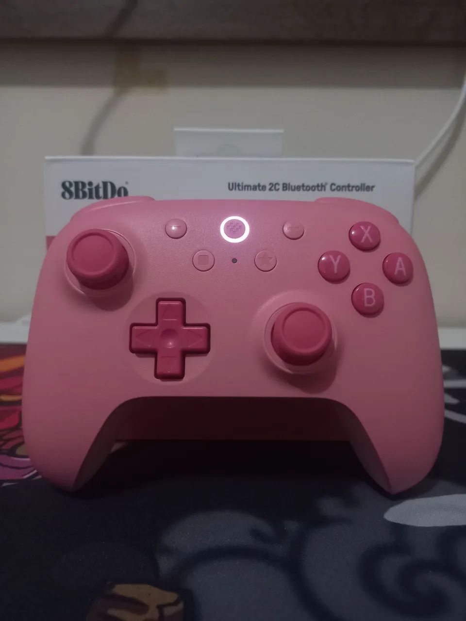 Controle 8BitDo bluetooth rosa (novo) - Foto 2