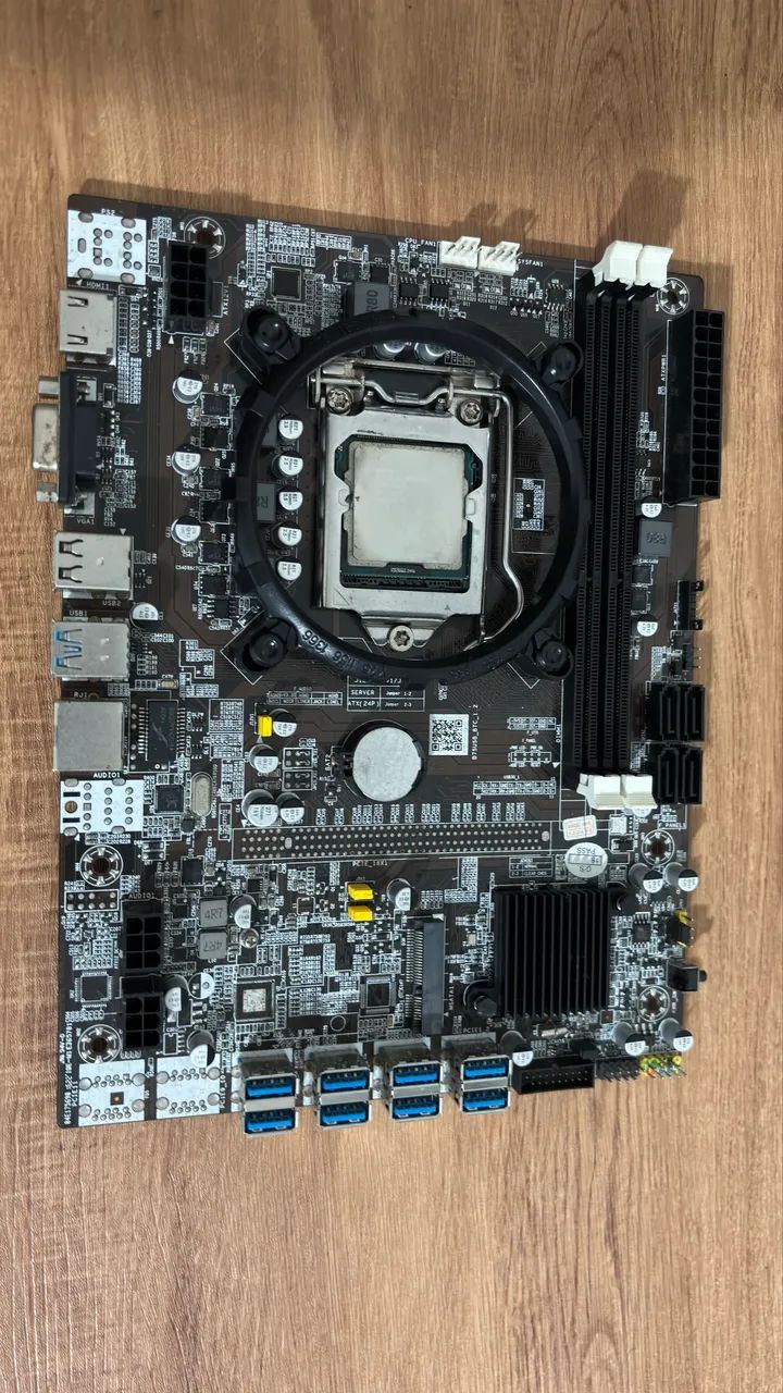 Placa Mãe 1155 BTC-B75-8USB com Processador Intel G530 - Foto 4