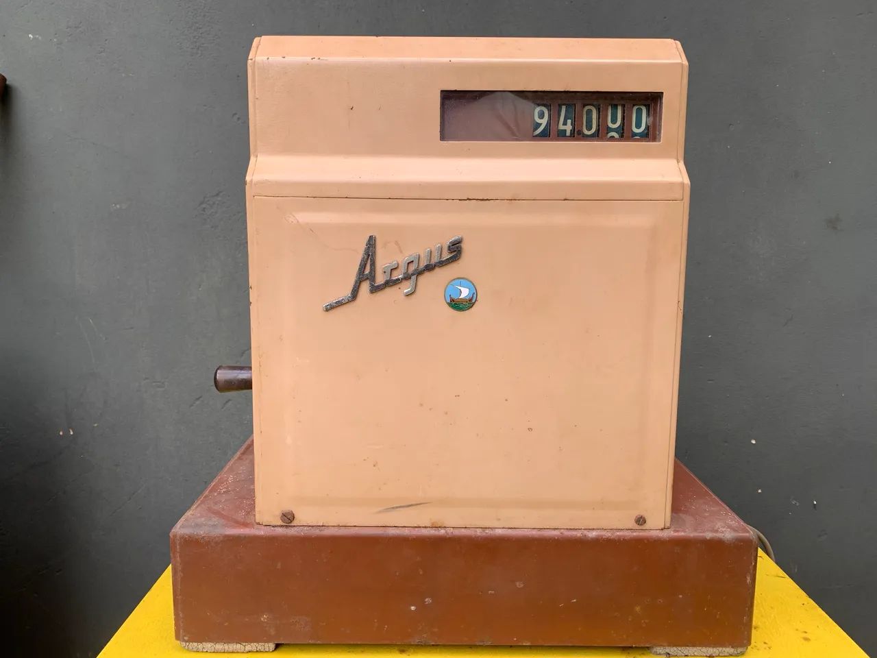 Caixa registradora antiga Argus vintage - Foto 4