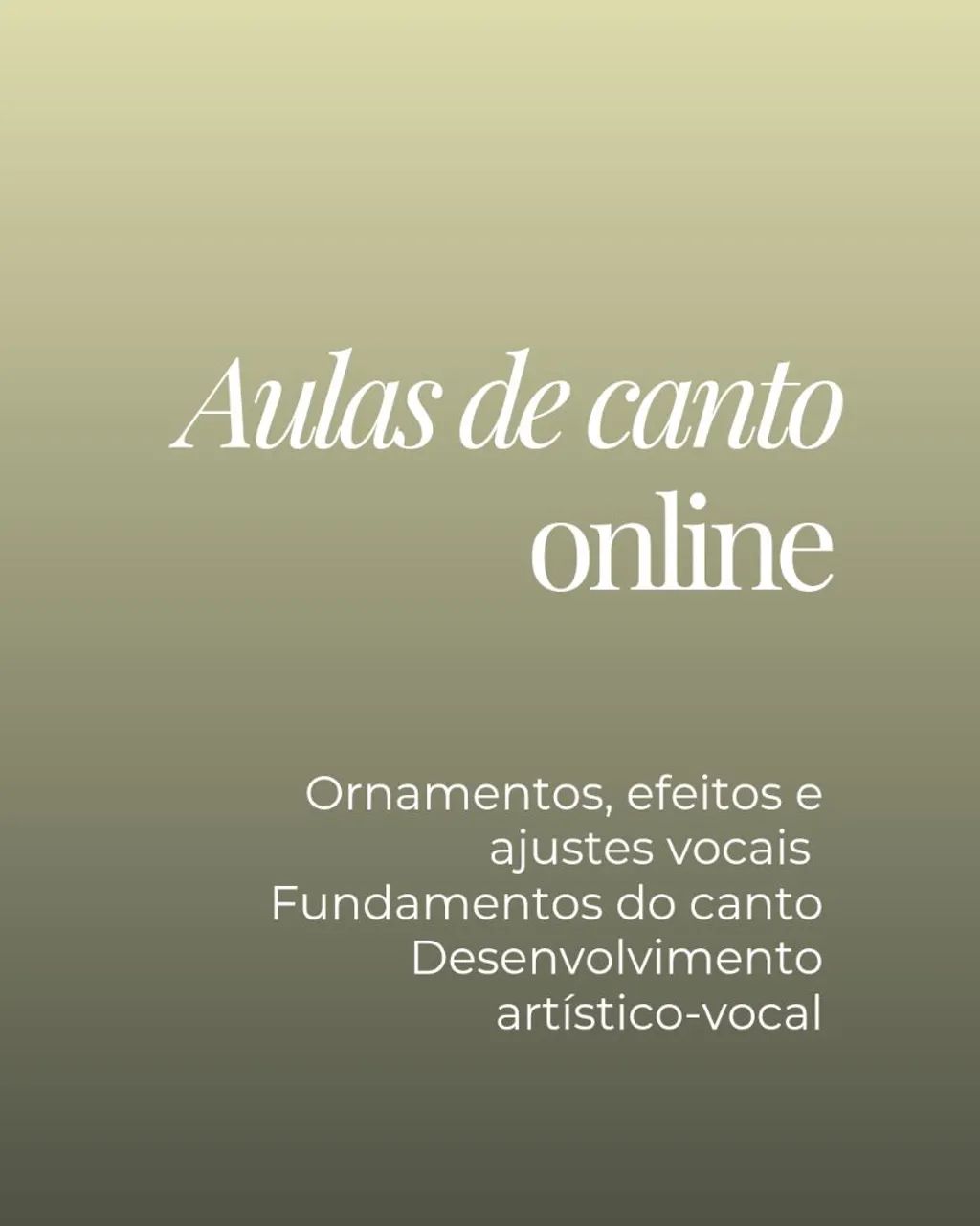 AULAS DE CANTO ONLINE música 