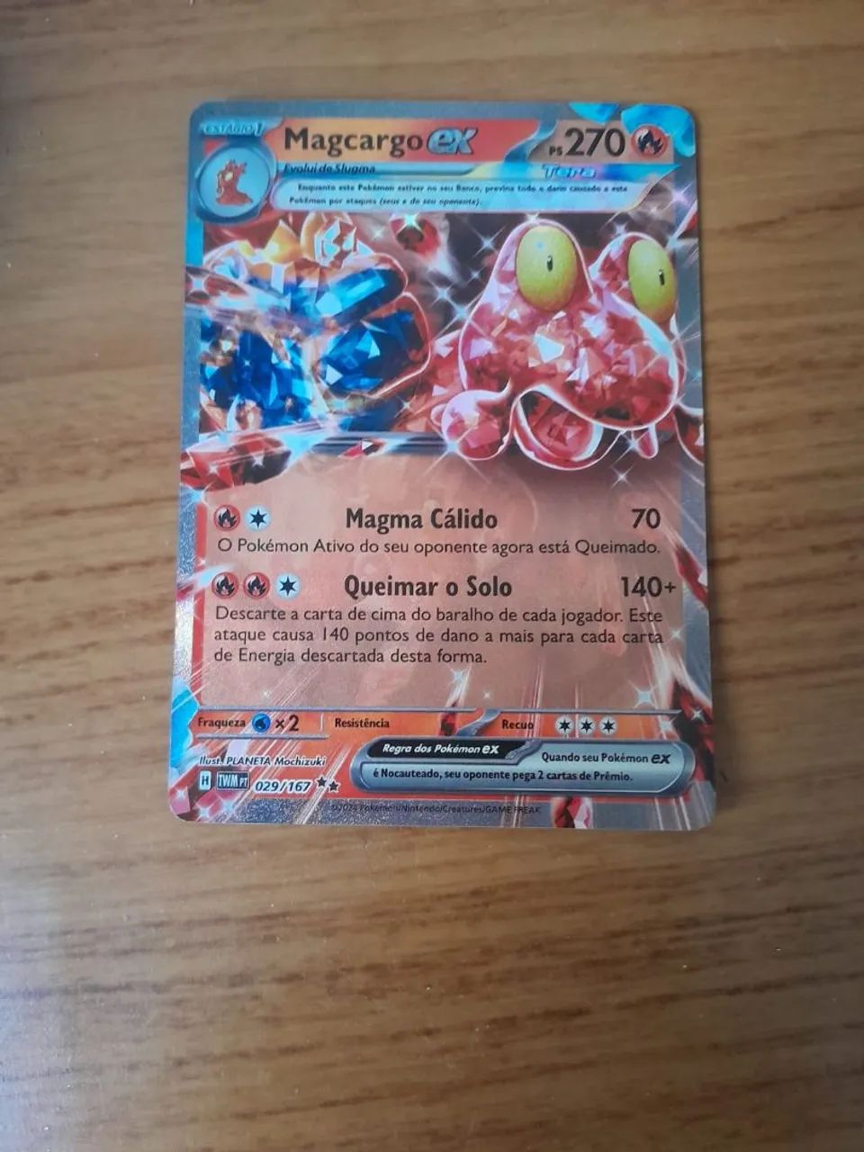 Carta Pokémon Magcargo Ex