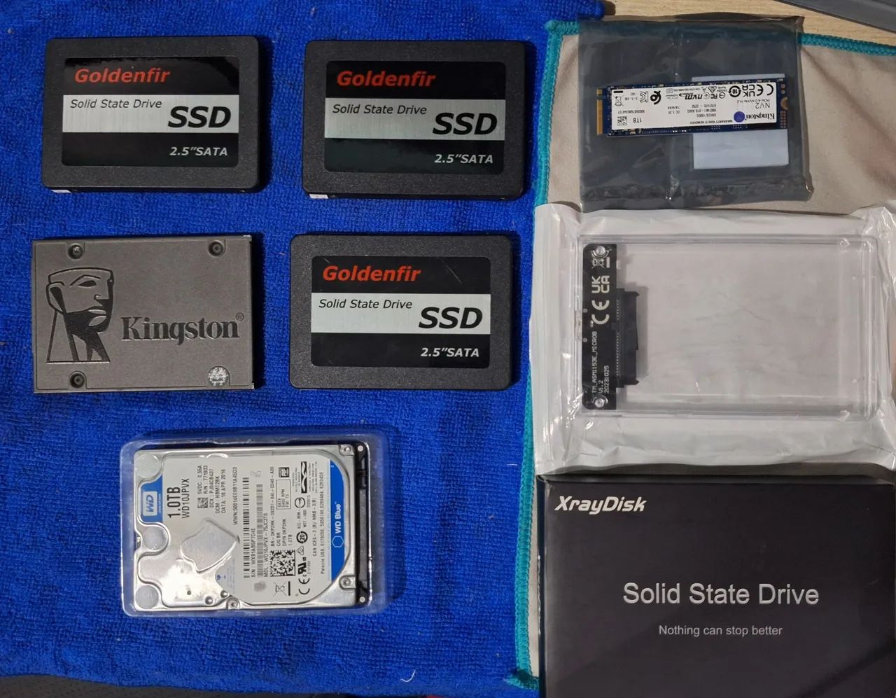SSDs HD e case sata3 externo